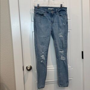 Levi’s Distressed Light Blue Jeans